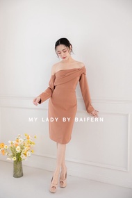 ชุดเดรสไปงานแต่ง ชุดออกงาน MY LADY BY BAIFERN - ML0428