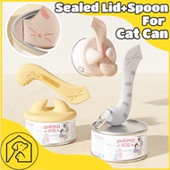 Pet Canning Sealed Lid Spoon Cat Can Opener Multifunctional Cat Food Preservation Silicone Lids