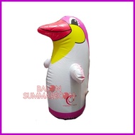 grosir balon tiup karakter pinguin pink mainan anak-anak (=)