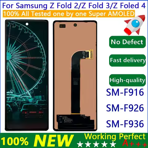 AMOLED Display For Samsung Galaxy Z Fold 4 F936 SubLCD Touch Screen SM-F936B/DS F936U Fold4 LCD Part