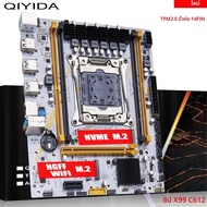 QIYIDA X99 เมนบอร์ดLGA2011-3 สล็อตSATA3.0 USB3.0 NVME M.2 NGFF WIFIสนับสนุนDDR4 หน่วยความจําและXeon