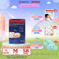 [CHỈ 20H 09-12/10  QT Đơn 399K]  Tã quần Huggies Naturemade ban đêm M58