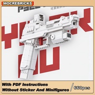 Vũ khí quân đội MOC P320 đạn có thể bắn Công nghệ súng khối xây dựng Đồ chơi Súng người lớn Gạch sún