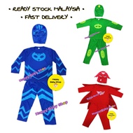 - Kids Boy Girl Superhero PJ Masks Catboy Gekko Owlette Kids Costume Halloween Cosplay
