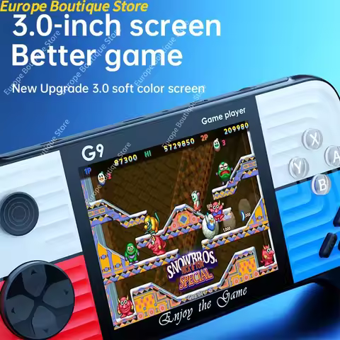G9 Mini Handheld Game Player 3.0 Inch Screen Portable Game Console With 666 Free Games For 8 Bit Ret