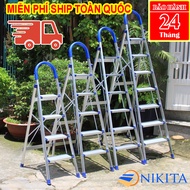 Thang nhôm ghế 4 bậc 5 bậc 6 bậc 7 bậc Nikita Mã sản phẩm: dl04 dl05 dl06 dl07 tải trọng 150kg