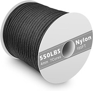 Paracord 550 Nylon Rope 4 mm, 50 m Paracord Cord with 7 Strands Parachute Cord Tear-Resistant Cord B