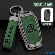 Zinc alloy Leather Remote Key Case Fob Shell Cover For Toyota Vellfire alphard 30 series 2016-2019 Keychains Accessories