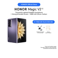 [NEW] HONOR Magic V2 5G (16GB+512GB) Thinnest & Lightest foldable smartphone | 5000mAh Silicon-Carbo