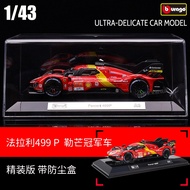 Bimeigao Sản phẩm mới ra mắt 1:43 FERRARI 499P Le Mans 24 giờ cuộc Biểu tình xe hợp kim mô hình xác