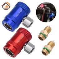 CheeseArrow 2Pcs R1234yf Quick Connector Adapter Auto AC High/Low Side R1234yf Quick Couplers Refrig