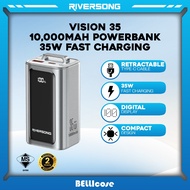 Riversong Vision 35 Powerbank (10,000mAh Battery Capacity)(35W Fast Charging) - 2 year Warranty