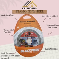 Diamond Wheel BlackFoot Mata Potong Granit Keramik Batu Alam Turbo