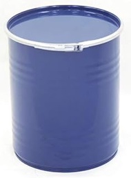 Saito Drum 13.2 gal (55 L) Open Drum Can, Blue, No Inner Paint