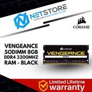 CORSAIR VENGEANCE SODIMM 8GB DDR4 3200MHZ RAM - BLACK -  CMSX8GX4M1A3200C22
