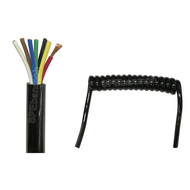 CBS-7C15-L250 (Spiral Cable) สายไฟสปริง 7Cx1.5 Sq.mm.