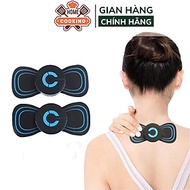 Miếng dán massage xung điện mini cổ vai gáy, cơ bắp tay toàn thân, 10 chế độ massage chế độ sạc pin