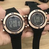 ADIDAS 8058 COUPLE SET WATER RESINTANT,MIRROR GLASS DIGITAL WATCH READY STOCK