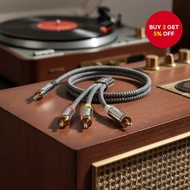 Riksoin 3.5mm to 3-RCA Stereo Audio Video Auxiliary Cable for Camcorder, 9.8ft