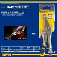 American IRWIN Handshake Card|Rubber Handle 6LN|6 "Ergonomic Grip Needle Nose Universal Pliers Quick