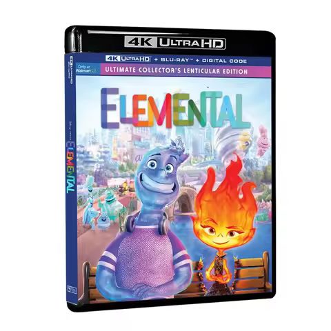 Elemental (2023) 4K UHD PS5 Compatible XSX Pixar Blu-ray Cinema Disc HDR10 Atmos