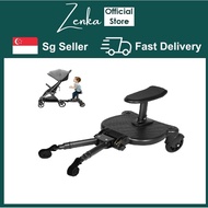 baby Stroller standing Board extension 2-in-1 Buggy Board with Detachable Seat stand board