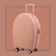 全城熱賣 - 萬向輪拉桿箱行李箱（貝殼電子紋-茱萸粉 23寸）