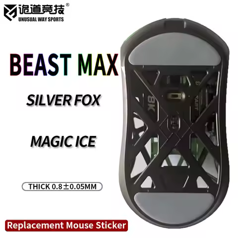 UnusualWaySports Mouse Skates Feet WLmouse Beast X MAX Cambered Surface PTFE Anti Collapse Multilaye