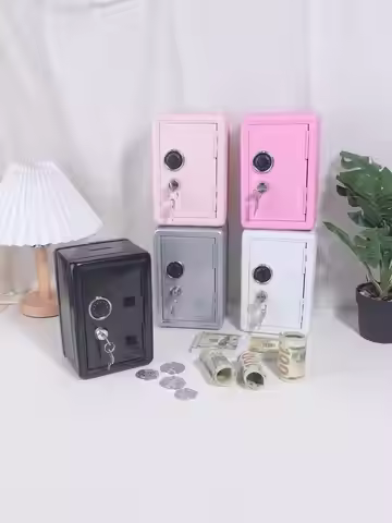 Mini Safe With Combination Lock - Home Small Money Box Storage Case, Protects Cash, Important Docume