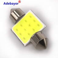 【Hot item】 100x C10w C5w Led Cob Festoon 31mm 36mm 39mm 41/42mm 12v White Bulbs For Cars License Plate Interior Reading 6500k 12smd