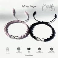 [INFINITY] Couple Bracelets | 2Pcs Friendship Bracelets Drawstring Bracelets Elegant Stainless Steel