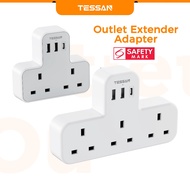 TESSAN Multi Plug Adapter with USB+Type C,Surge Protector Socket Expand Plug