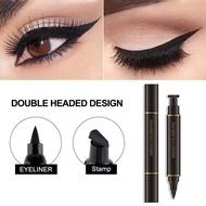 VOUCHE 2pcs/box 2 Pens Eyeliner Stamp Waterproof Liquid Eye Liner Wing Cat Eye Stamp Fashion Smudgeproof Winged Eyeliner Stamp Wingliner