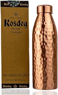 Kosdeg Copper Water Bottle For Drinking - 24 oz