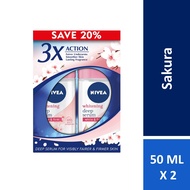 Nivea Deodorant Female Sakura Roll On Twinpack 2x50ml