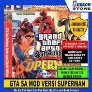 KASET GAME PS 2 GTA SA MOD SUPERMAN