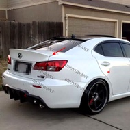 On sale Real Carbon Fiber For LEXUS IS250 IS350 ISF 2006-2011 Trunk Spoiler Roof Lip Kit Car Rear Sp