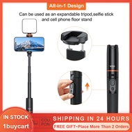1buycart VRIG TP-19 Extendable Selfie Stick Tripod for Phone Max Length 59.5cm/23.4in with Remote Sh