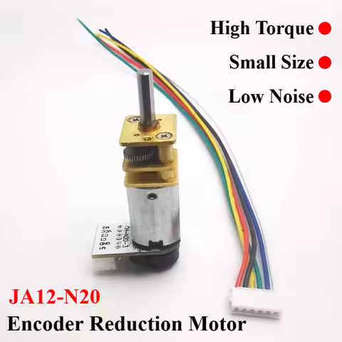 GA12-N20 Hall Encoder Reduction Motor DC 6V N20 Encoder Forward Reverse DC Motor