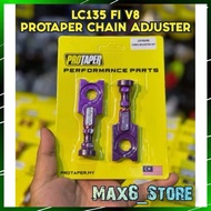 YAMAHA LC135 V8 PROTAPER CNC CHAIN ADJUSTER SET LC V8 SWING ARM END CAP LC 135 FI V8 ARM CAP ALLOY E