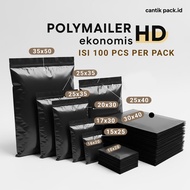 Economical HD Polymailer Plastic - Semi Glossy Black (10x20/17x30/20x30/20x40) Online Packing Plasti
