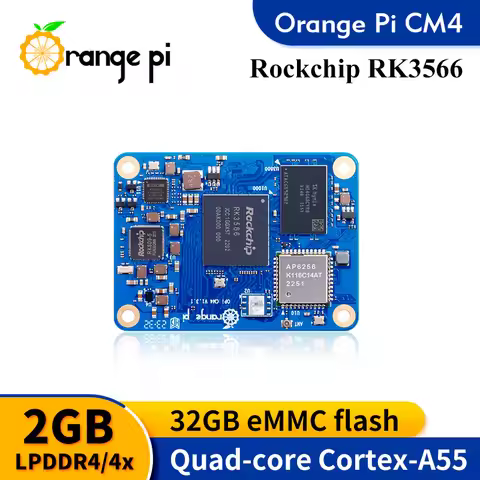 Orange Pi CM4 2GB Ram DDR4 RK3566 32GB Emmc WIFI5-BT5.0 Orange Pi Compute Module 4 Orangepi CM4 Run 
