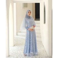 Termurah!!! Dress Brokat Kombinasi / Fashion Muslim Wanita / Gamis