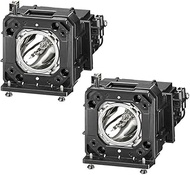 Twin Pack Original ET-LAD120 ET-LAD120W Replacement Projection Lamp Bulb with Housing for Panasonic 