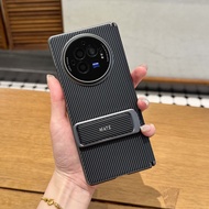 New For VIVO X Fold3Pro Phone Case Fold3Pro/Fold3 Carbon Fiber Pattern Central Axis Protection Wrist