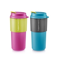 Tupperware Coffee To Go 490ml OR Eco Bottle Flip Top 1L - Orange