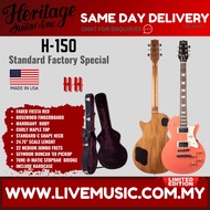 Heritage Standard Factory Special H-150 Electric Guitar, Faded Fiesta Red