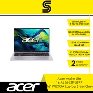 ACER Aspire Lite 16 AL16-52P-59PP - 16" WUXGA IPS /i5-1334U/16GB DDR5+1 Slot/512GHB SSD/Intel UHD/Wi