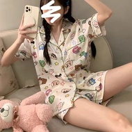 Colud Cotton Pyjamas Women Summer Soft Sleepwear For Woman Short Sleeve Shots Crayon Shin-chan