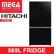 [PER-ORDER:EARLIY MAY] HITACHI R-WB640V0MS 569L 4-DOOR FRENCH FRIDGE (3 TICKS)